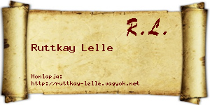 Ruttkay Lelle névjegykártya